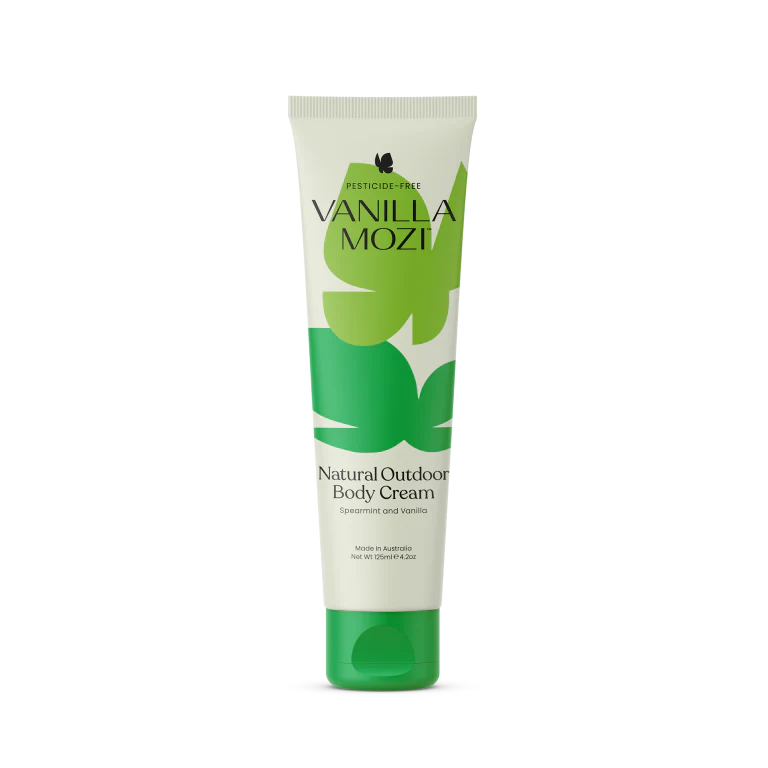 Vanilla Mozi Natural Outdoor Body Cream 125mL, Go Outside & Stay True To Nature!