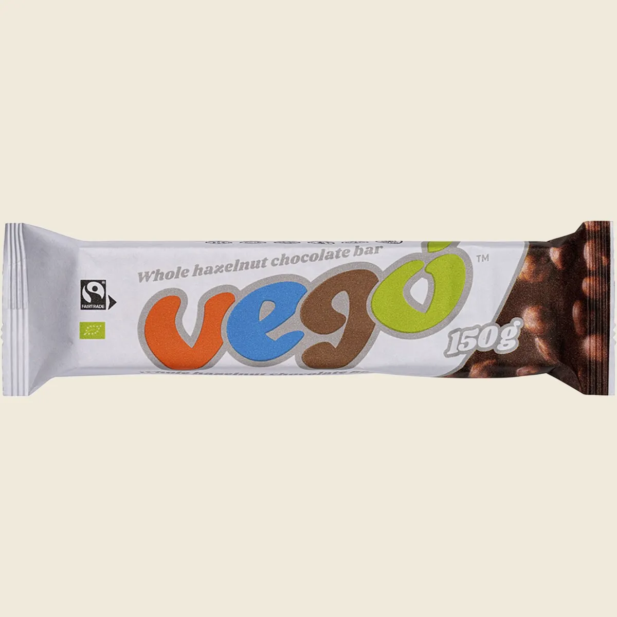 Vego Certified Organic Whole Hazelnut Chocolate Bar 65g Or 150g, Smooth & Creamy Chocolate - Image 4
