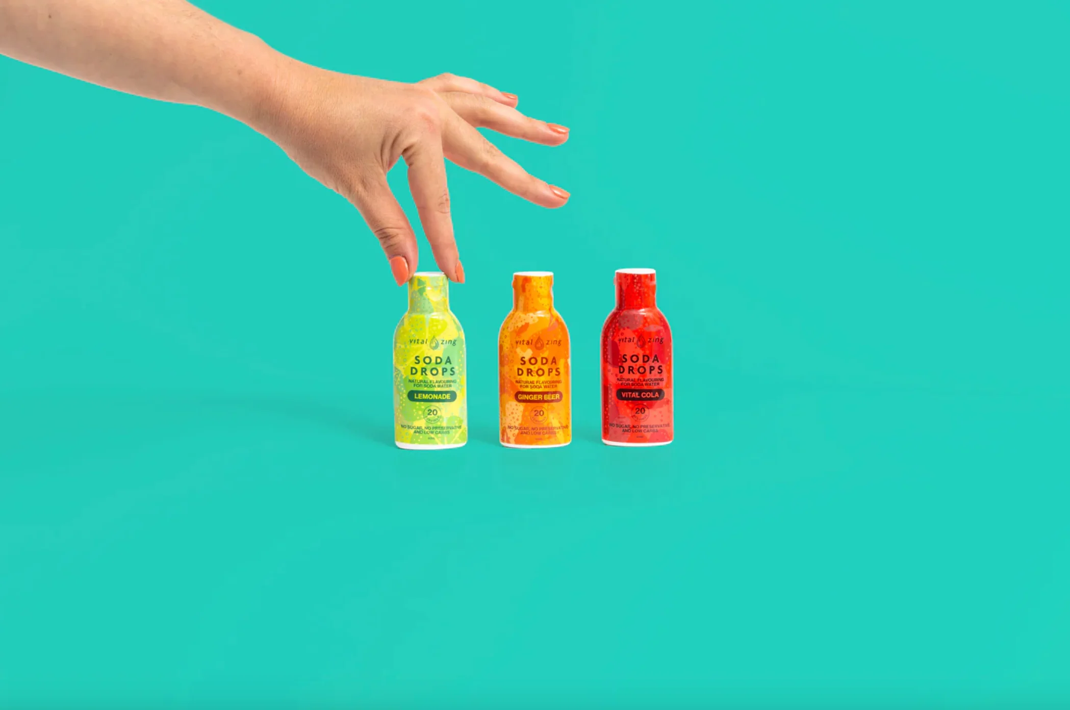 Vital Zing Natural Flavouring Cola Soda Drops 40mL, Sugar & Preservative Free - Image 4
