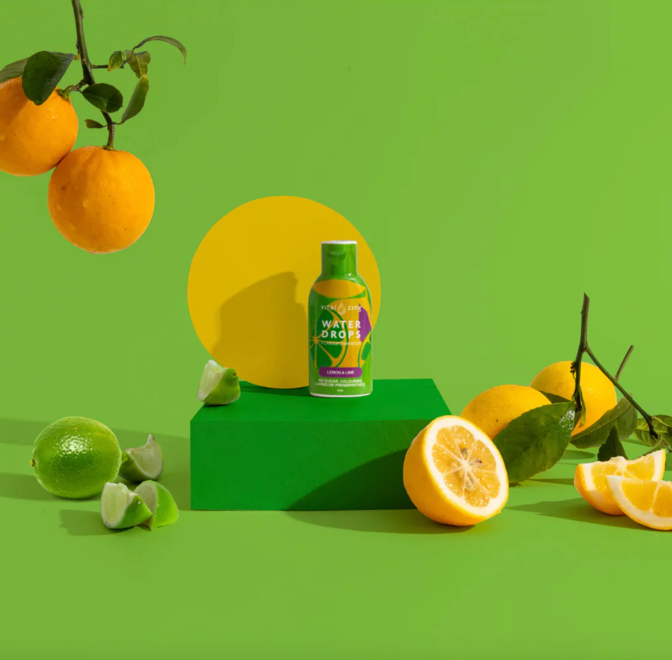 Vital Zing Flavour Enhancer Lemon & Lime Water Drops 45mL, Sugar & Colouring Free - Image 2