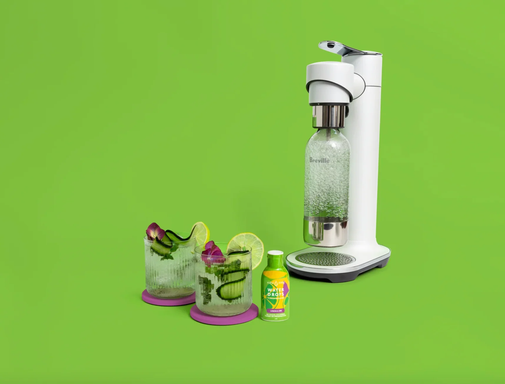 Vital Zing Flavour Enhancer Lemon & Lime Water Drops 45mL, Sugar & Colouring Free - Image 3