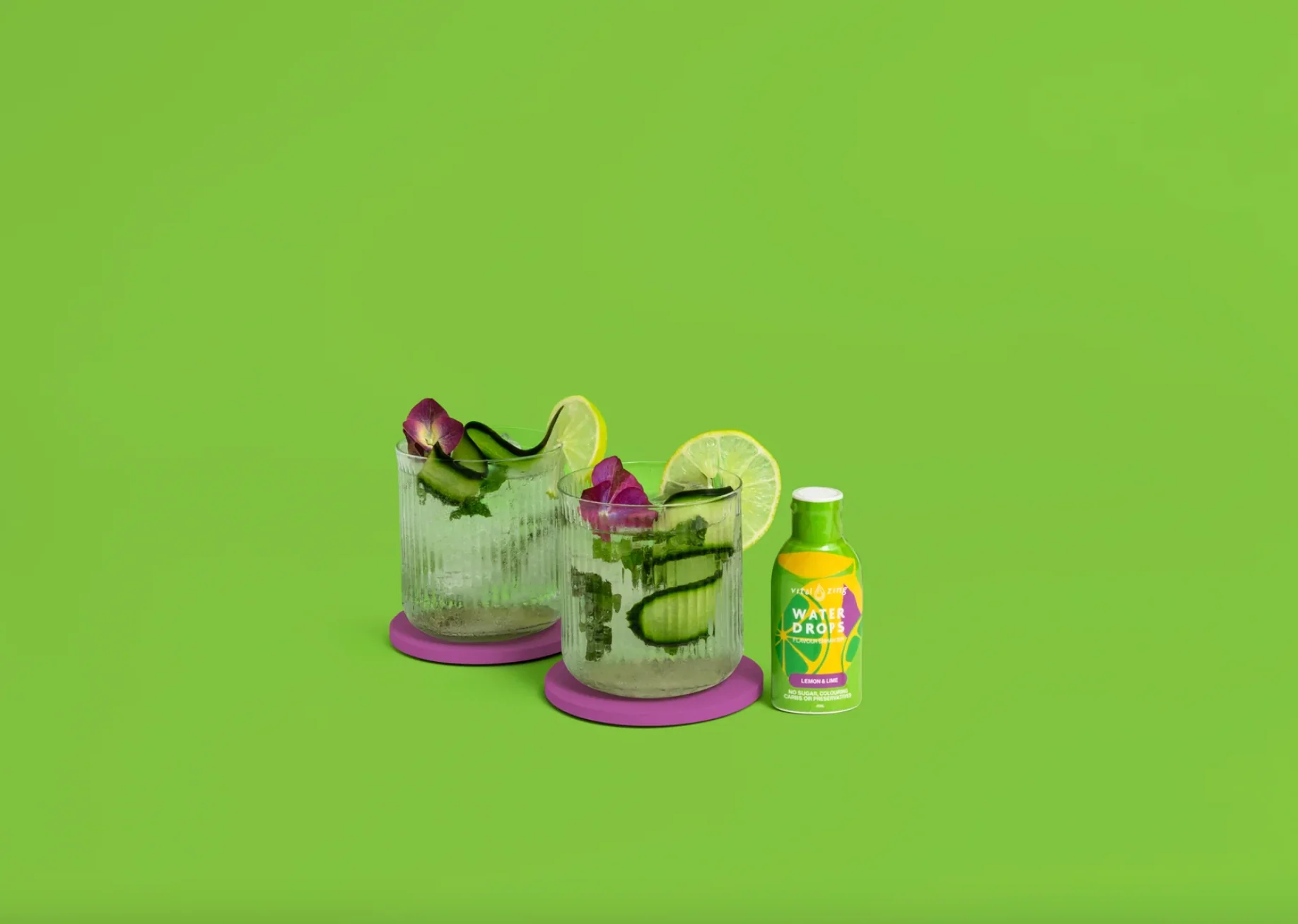 Vital Zing Flavour Enhancer Lemon & Lime Water Drops 45mL, Sugar & Colouring Free - Image 4