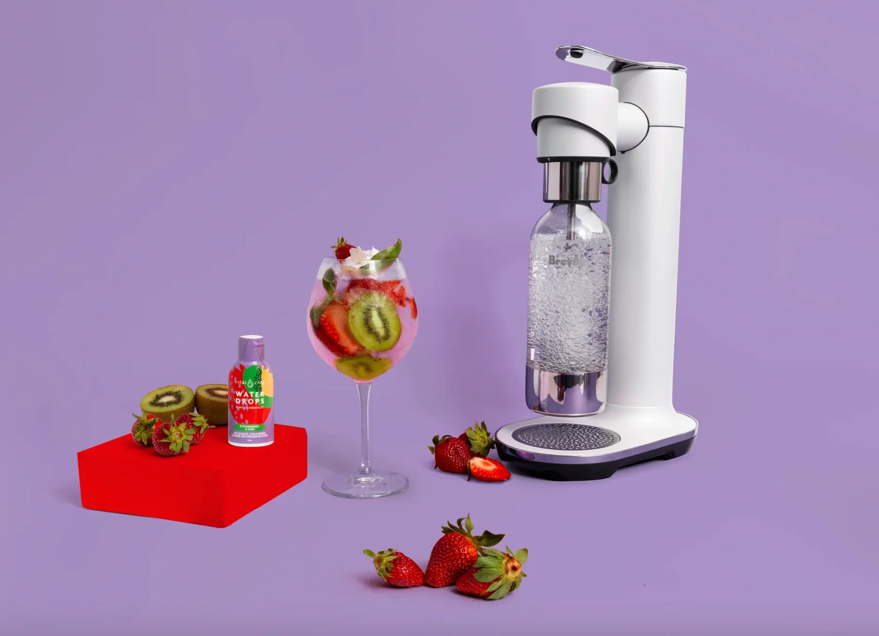 Vital Zing Flavour Enhancer Strawberry & Kiwi Water Drops 45mL, Sugar & Colouring Free - Image 3