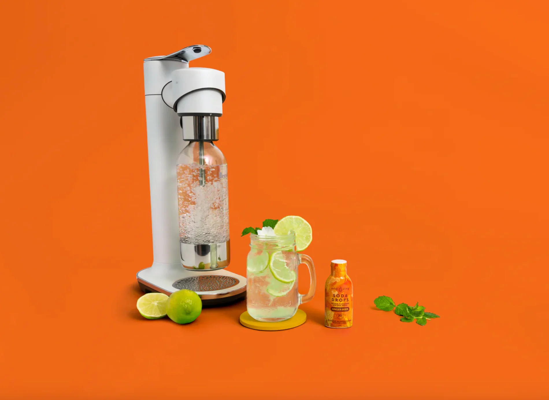 Vital Zing Natural Flavouring Ginger Beer Soda Drops 40mL, Sugar & Preservative Free - Image 2