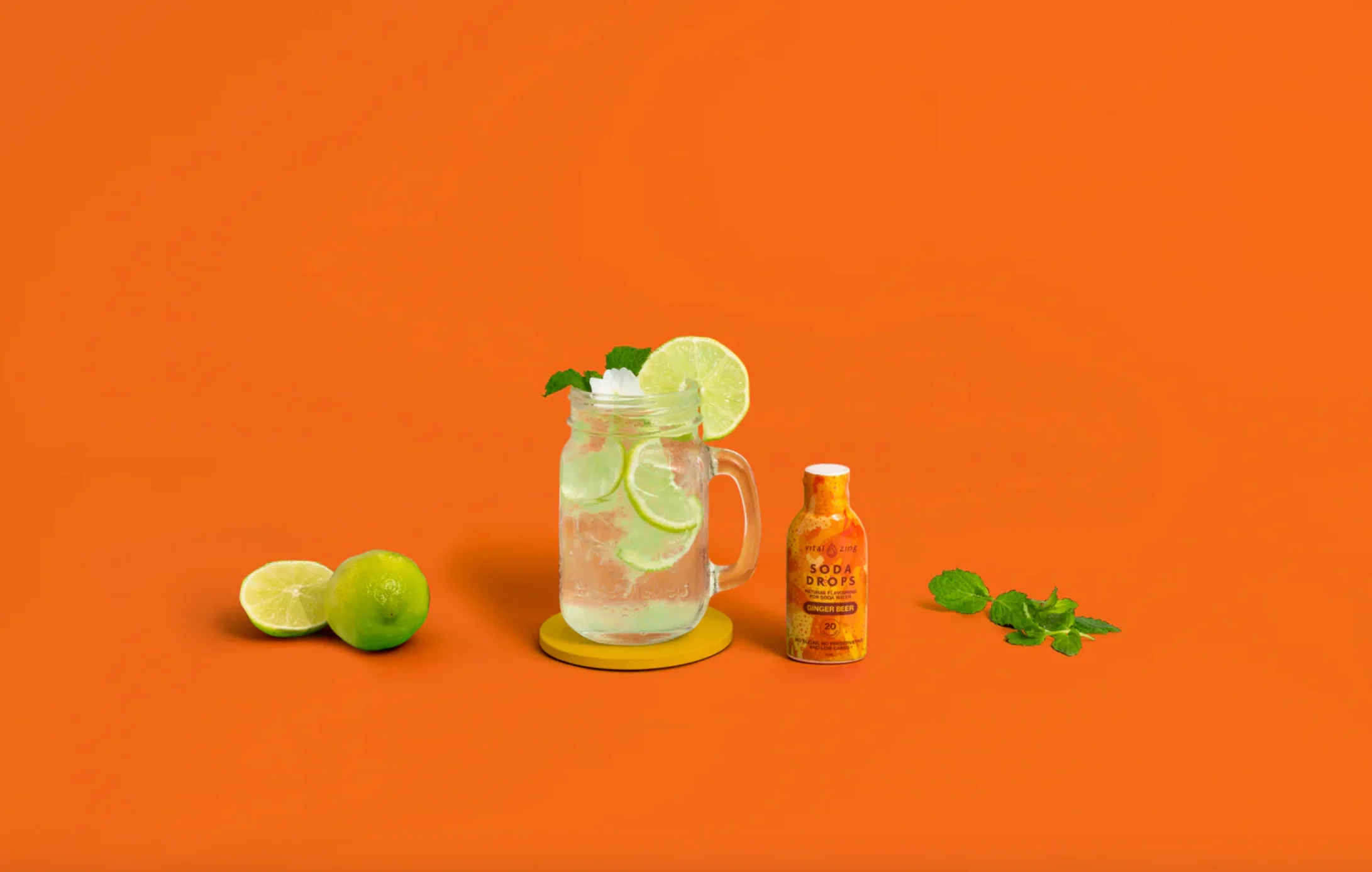 Vital Zing Natural Flavouring Ginger Beer Soda Drops 40mL, Sugar & Preservative Free - Image 3