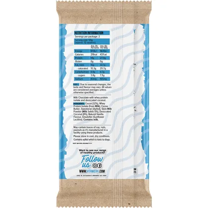 Vitawerx Protein Milk Chocolate Coconut Rough Bar Single 100g Or A Box of 12, Low Carb & Low Sugar - Image 3
