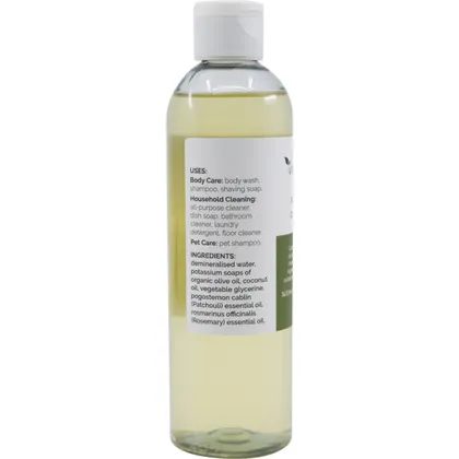 Vrindavan Castile Soap Rosemary 250mL, With Invigorating Rosemary - Image 3