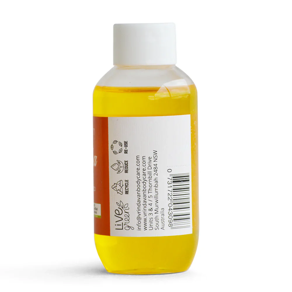 Vrindavan Jojoba Oil 100ml, Cold Pressed & Certified Organic - Image 3