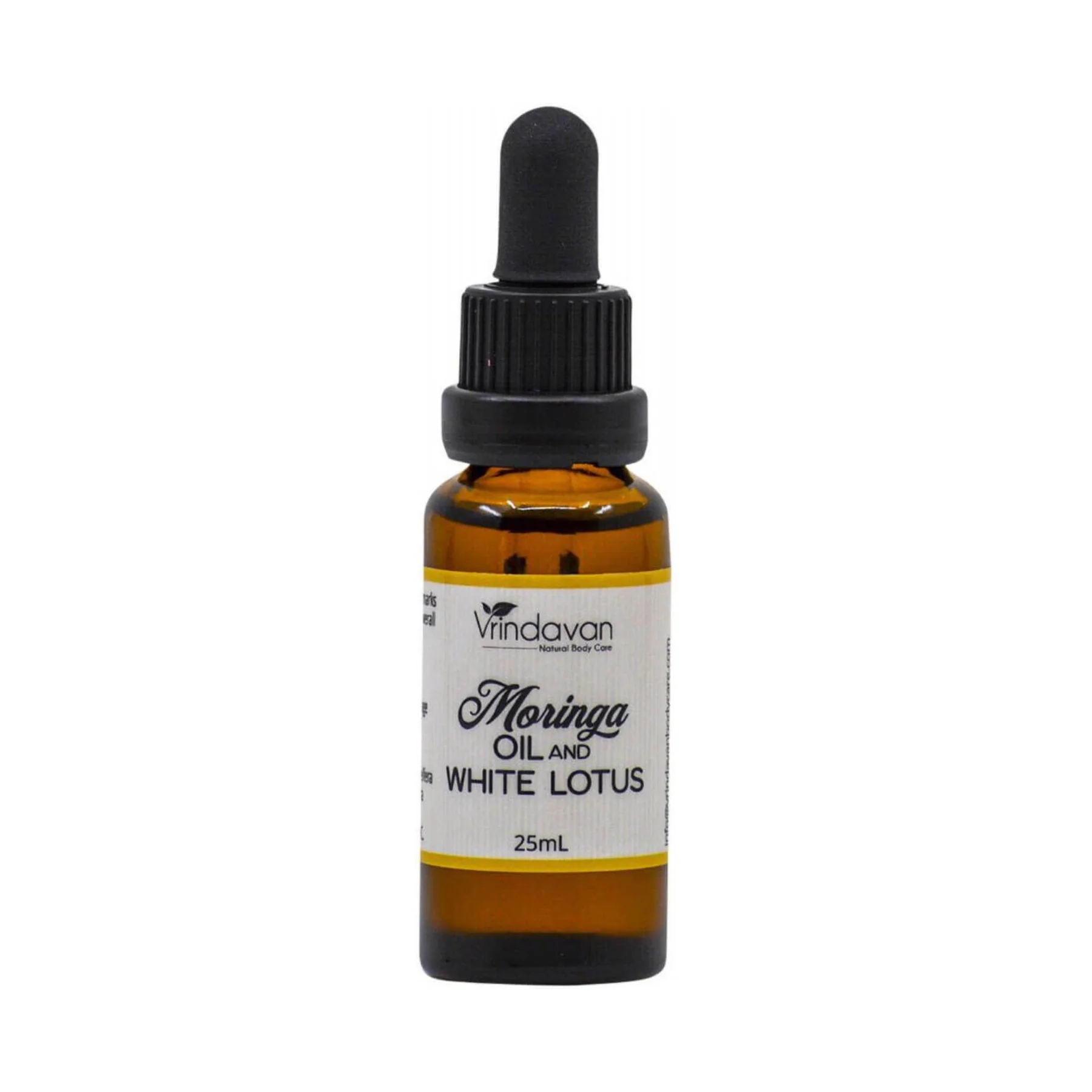 Vrindavan Moringa & White Lotus Oil 25mL, Soothes Inflammation & Dry Skin
