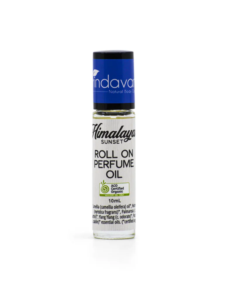 Vrindavan Organic Roll-On Perfume Oil 10mL, Himalayan Sunset