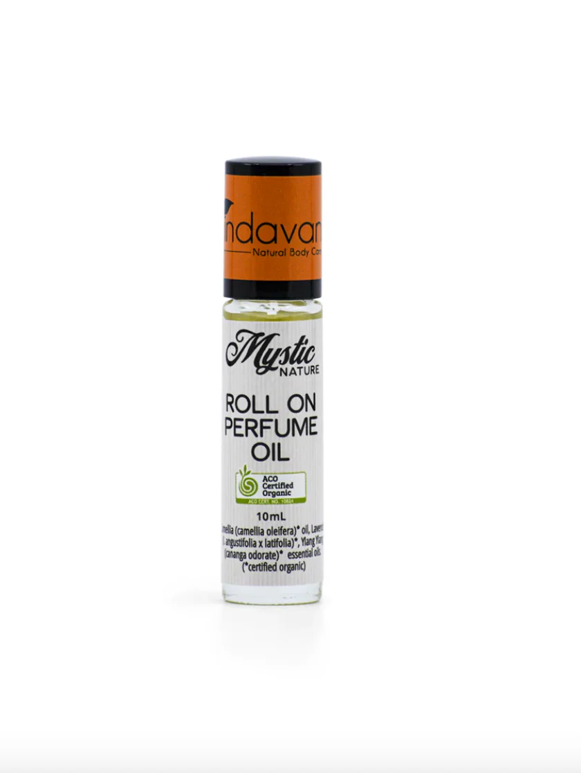 Vrindavan Organic Roll-On Perfume Oil 10mL, Mystic Nature