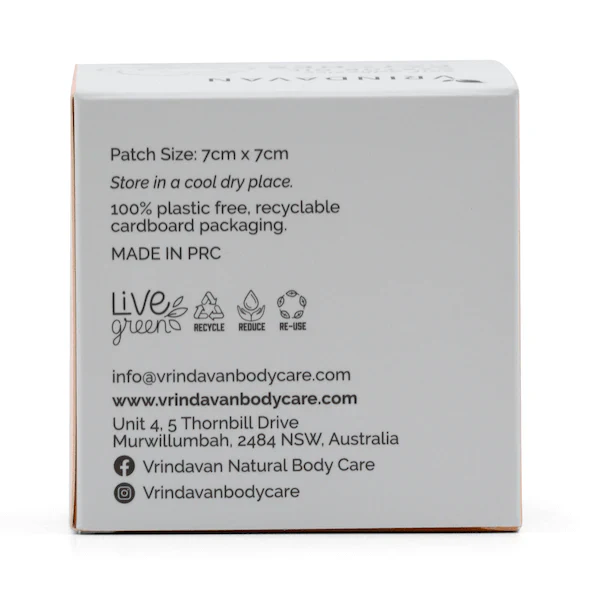 Vrindavan Self-Adhesive Castor Oil 20 Patches, Targeted Application Of Castor Oil - Image 2