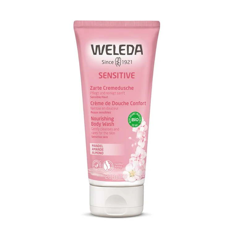 Weleda Almond Nourishing Body Wash For Sensitive Skin 200mL, To Regain Moisture Balance