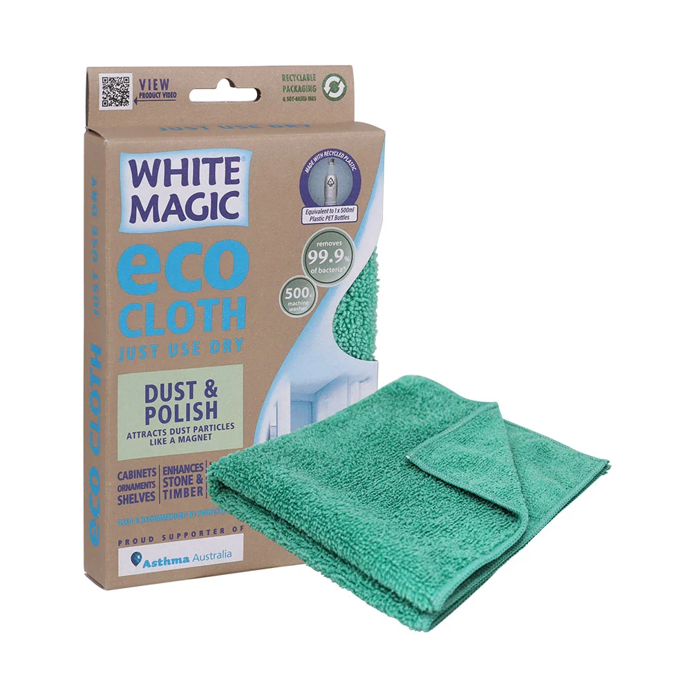 White Magic Eco Cloth Stainless Dust & Polish Cloth, For Effective & Efficient Cleaning - Image 2