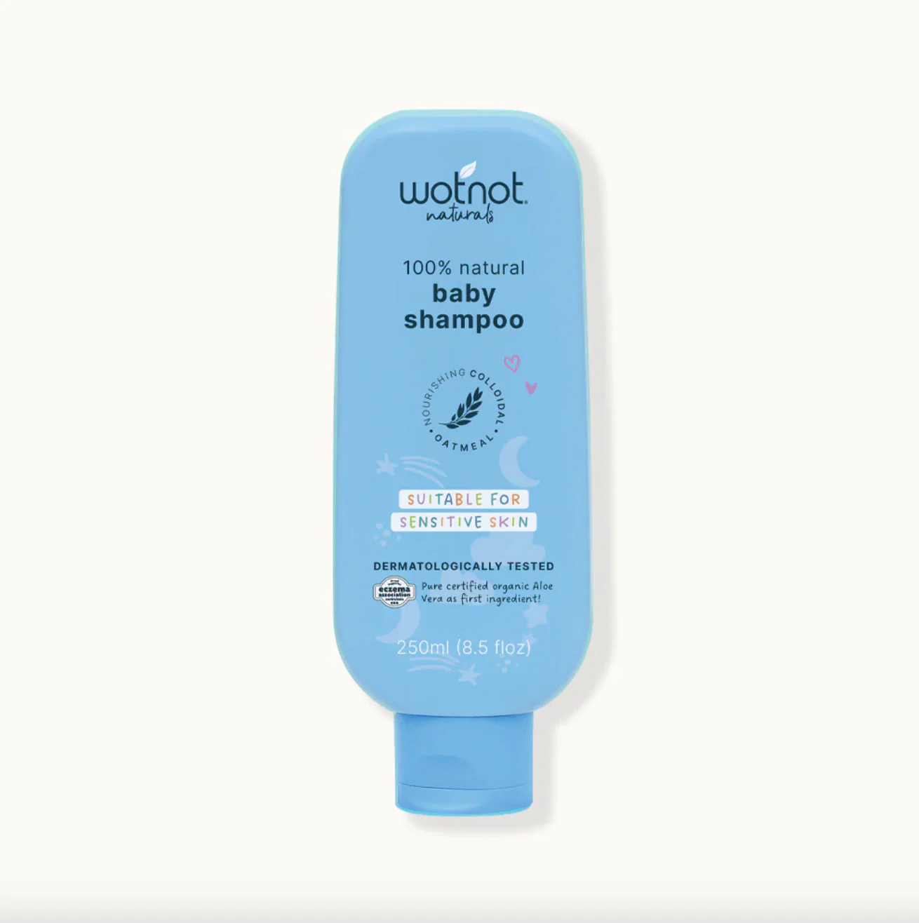 Wotnot Naturals 100% Natural Baby Shampoo 250mL, With Nourishing Colloidal & Oatmeal