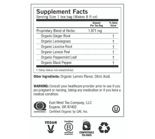 Yogi Tea Herbal Tea, Lemon Ginger 16 Bags - Image 2