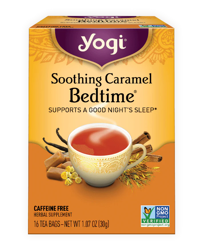 Yogi Tea Herbal Tea, Soothing Caramel Bedtime 16 Bags, For A Good Night's Sleep