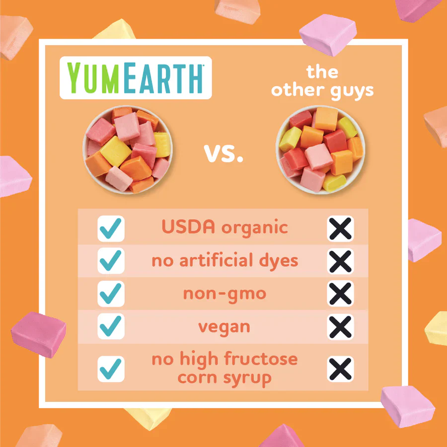 Yum Earth Organic Chewys 142g, Fruit Chews Without Artificial Dyes - Image 4