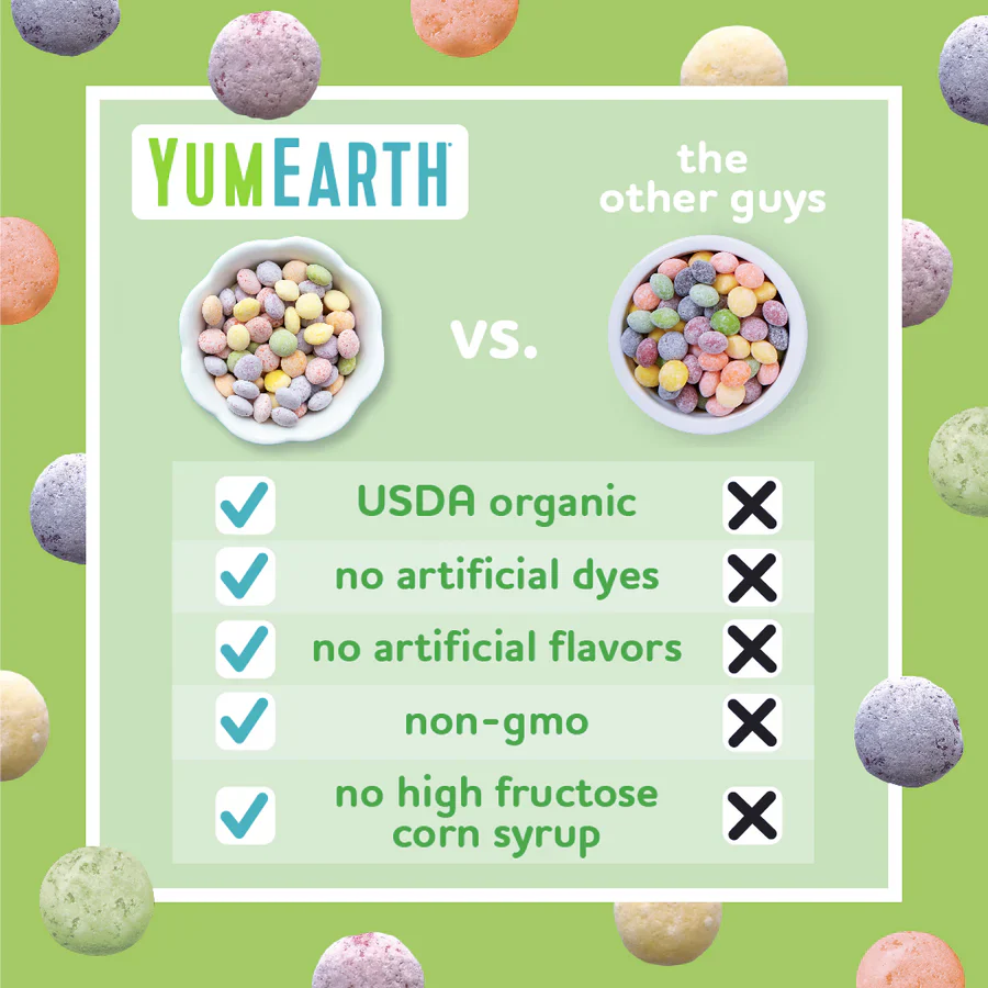 Yum Earth Organic Sour Giggles 142g, Chewy Candy Bites - Image 4