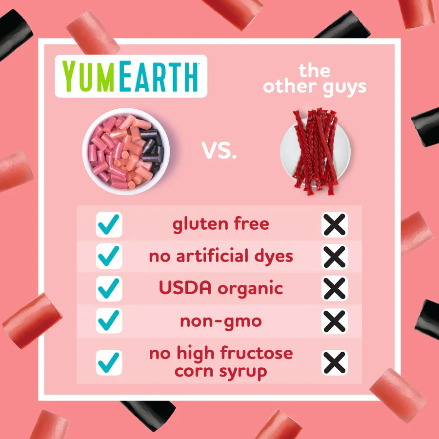Yum Earth Strawberry Licorice 142g, Certified Organic & Gluten Free - Image 2