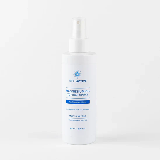 Zea | Active | Magnesium Oil Topical Spray 200mL, Pure Magnesium Chloride - Image 3