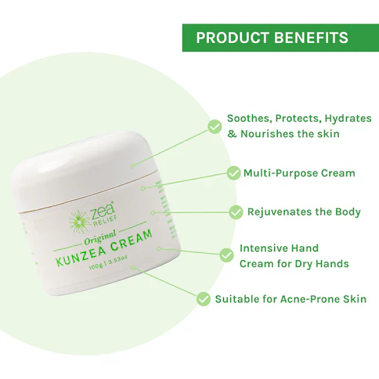 Zea | Relief | Kunzea Original Cream 100g, With Australian Kunzea Oil - Image 3