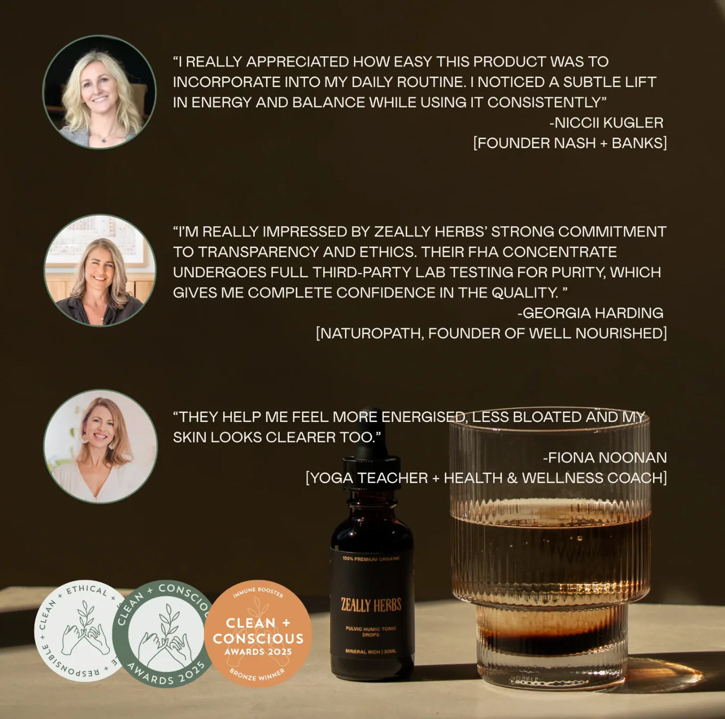 Zeally Herbs Fulvic Humic Tonic Drops 30mL, Heavy Metal & Toxin Binder - Image 4