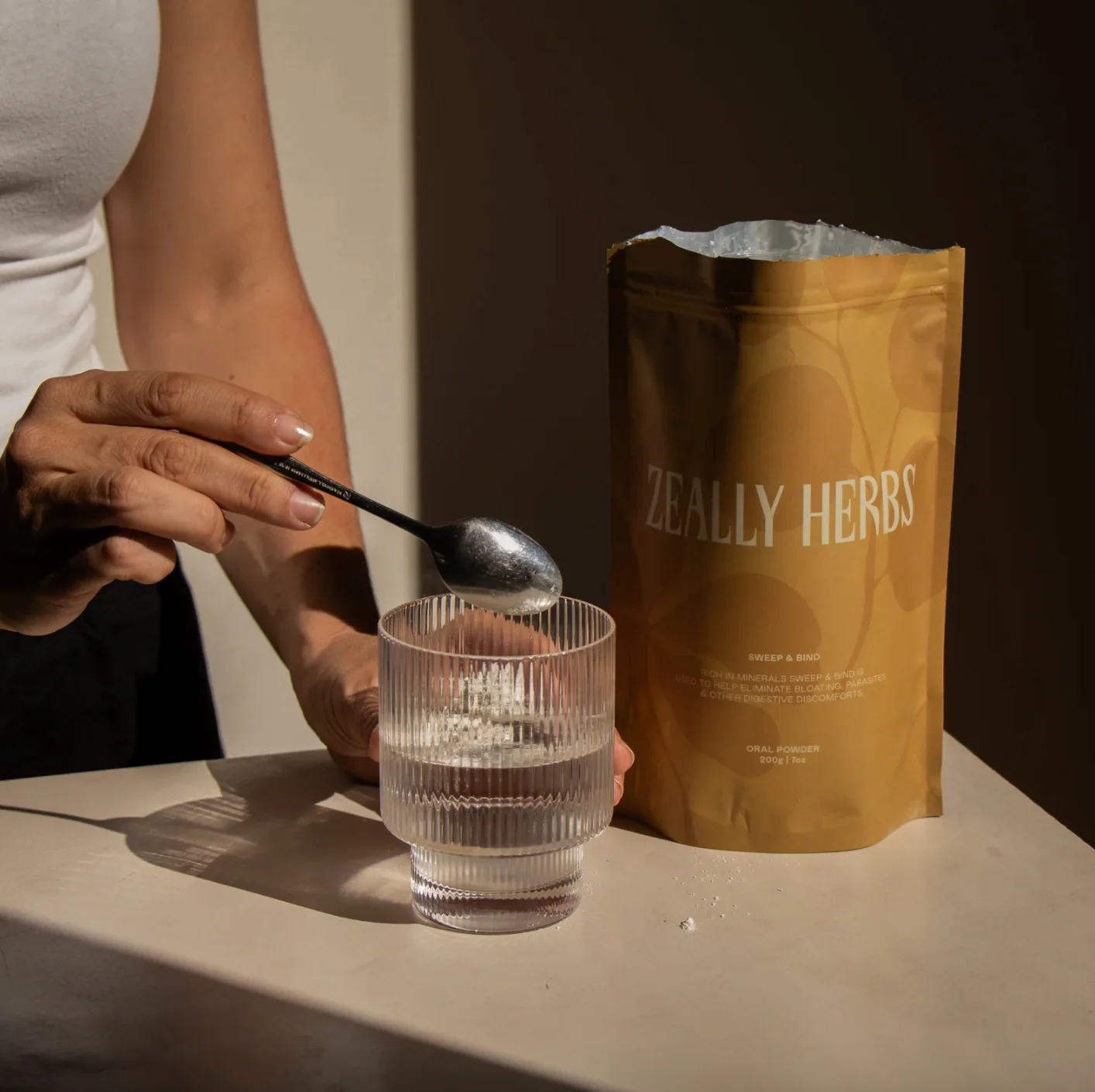 Zeally Herbs Sweep & Bind Powder 200g, Eliminates Bloating, Parasite & Digestive Discomforts - Image 3