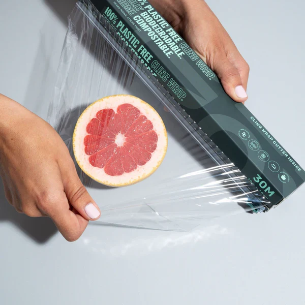 Zero Plastic-Free Cling Wrap 30m X 30 cm, Fully Biodegradable & Home Compostable - Image 2